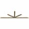 Ekena Millwork Saratoga Rough Sawn Timber Gable Bracket, Douglas Fir, 108"W x 36"H x 2"D x 4"F, 8/12 Pitch GBW108X36X0204SAR00RDF - alternate 2
